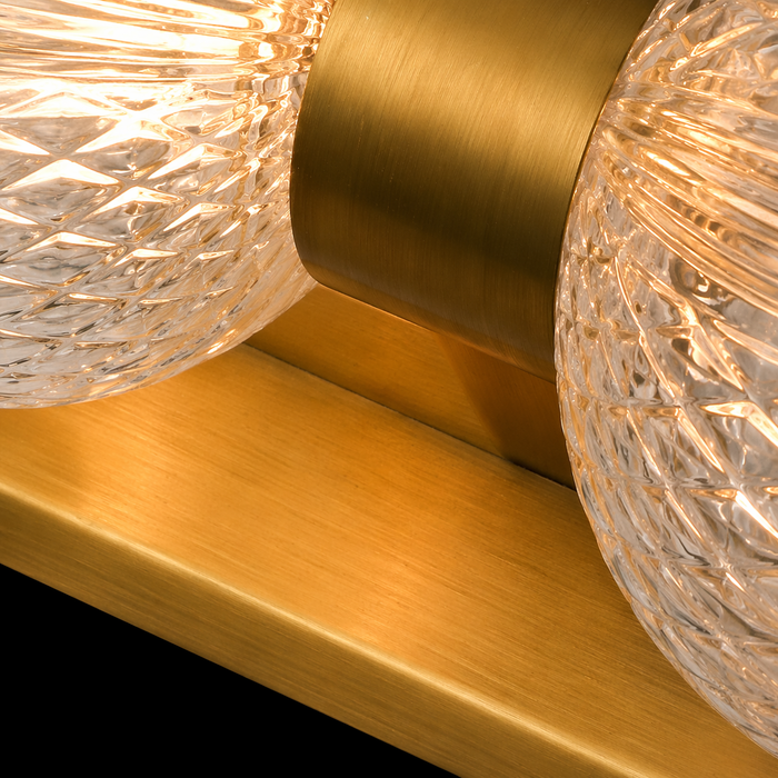 Prismora Trio Glass Globe Wall Light