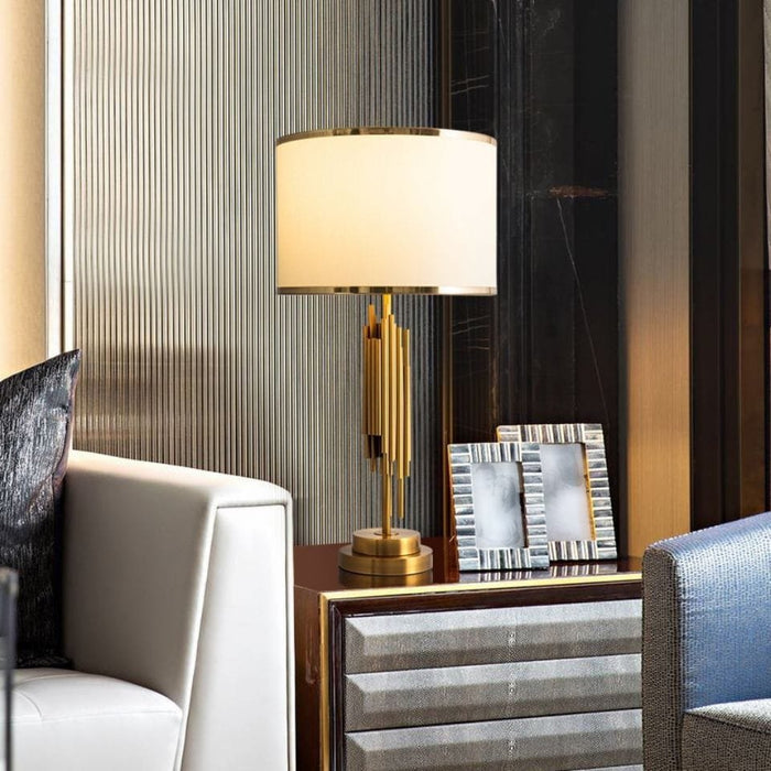 Quinn Affairs (Iron, Fabric) Table Lamp