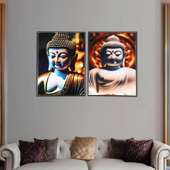 Radiant Buddha Wall Art Set