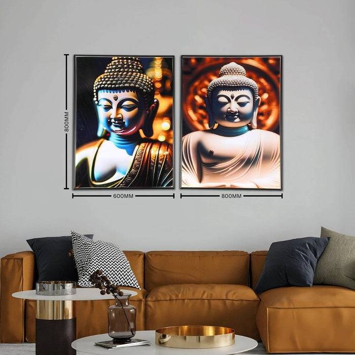Radiant Buddha Wall Art Set