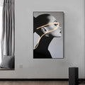 Radiant Gaze Portrait Illuminated Wall Art