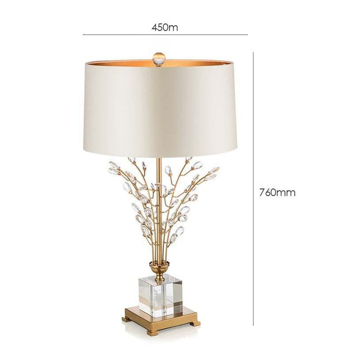 Rain Bud Glass Table Lamp