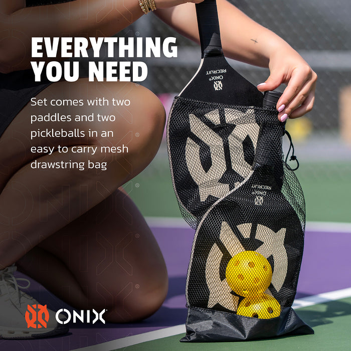 everything you need pickleball paddle set in bag