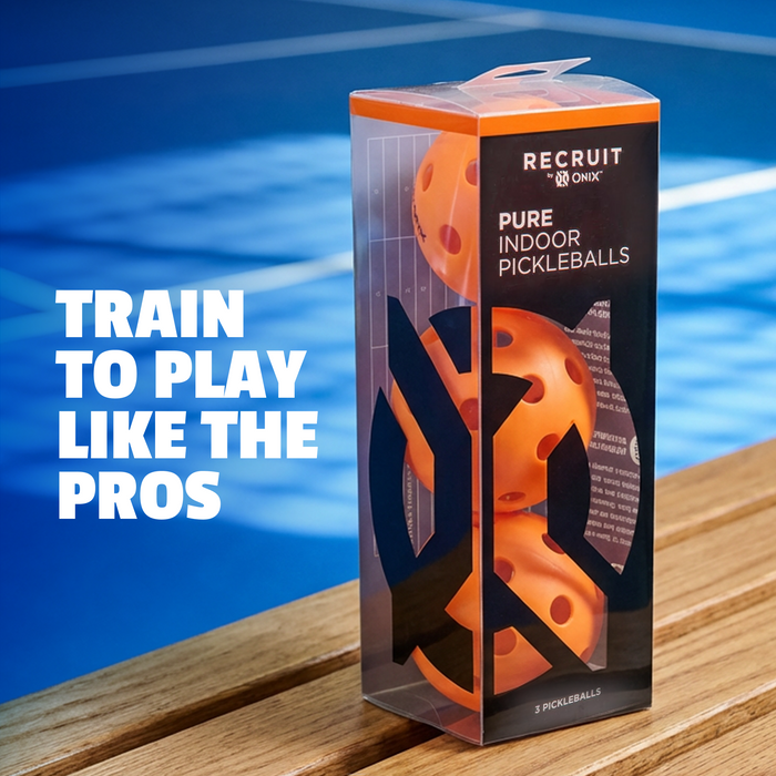 onix recruit indoor orange pickleballs pure