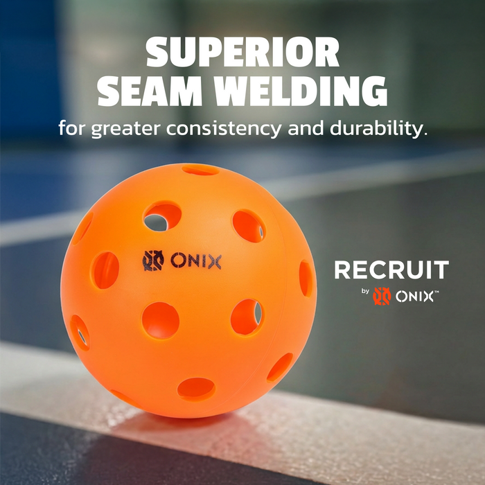 onix recruit indoor orange pickleballs pure