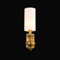 Refine Lumina - Modern Brass Wall Lamp with White Shade