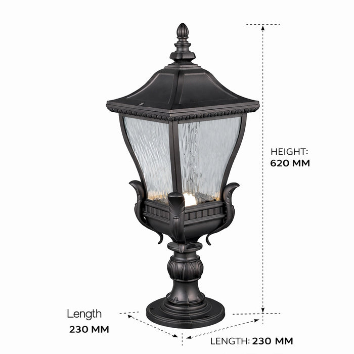 RegalCrown Gate Pillar Lantern Light