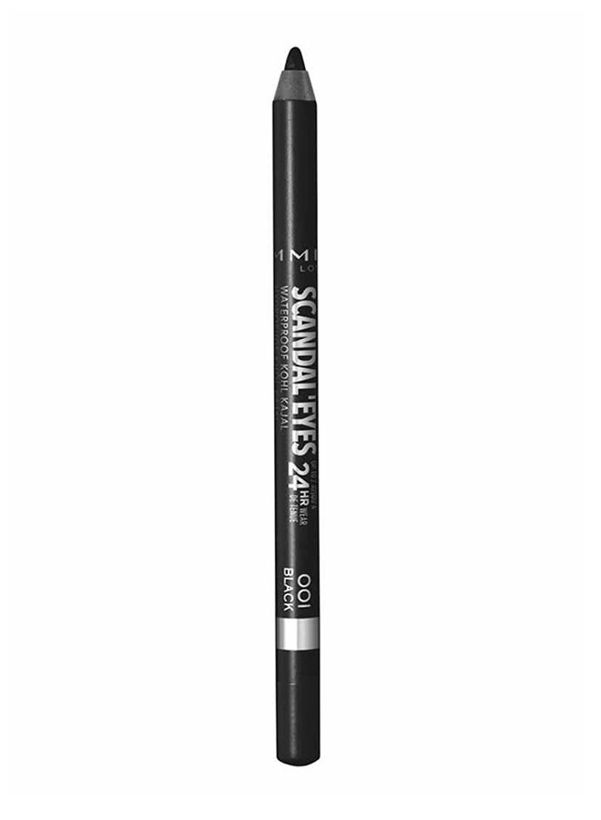 RIMMEL LONDON Scandaleyes Waterproof Kohl Kajal Pencil Eyeliner 1.3 g 001 Black