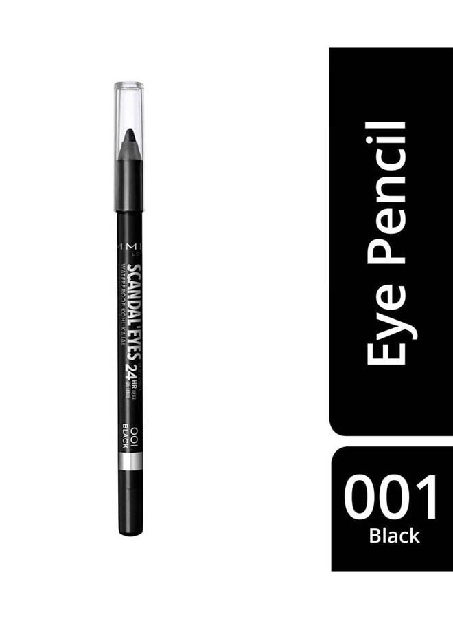 RIMMEL LONDON Scandaleyes Waterproof Kohl Kajal Pencil Eyeliner 1.3 g 001 Black