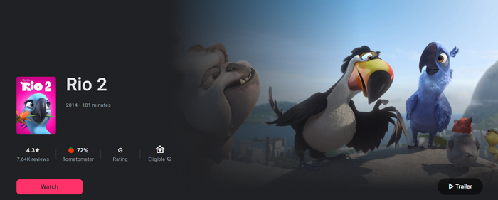 Rio 2 HD Digital Code (Redeems in Movies Anywhere; HDX Vudu & HD iTunes & HD Google TV Transfer From Movies Anywhere)