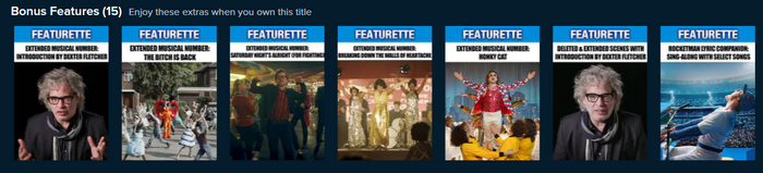 Rocketman UHD Vudu Digital Code (2019)