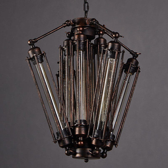 Rustic Refuge Wide Iron Pendant Light