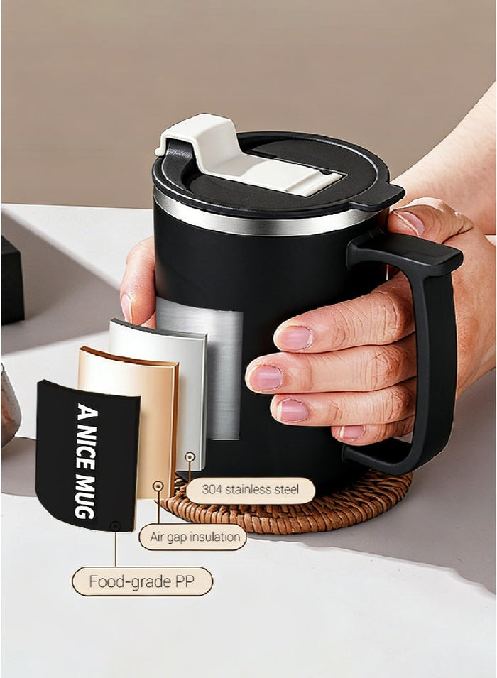 saffron coffee cup with Detachable stainless steel filter, Arabic flower tea cup, stainless steel office cup