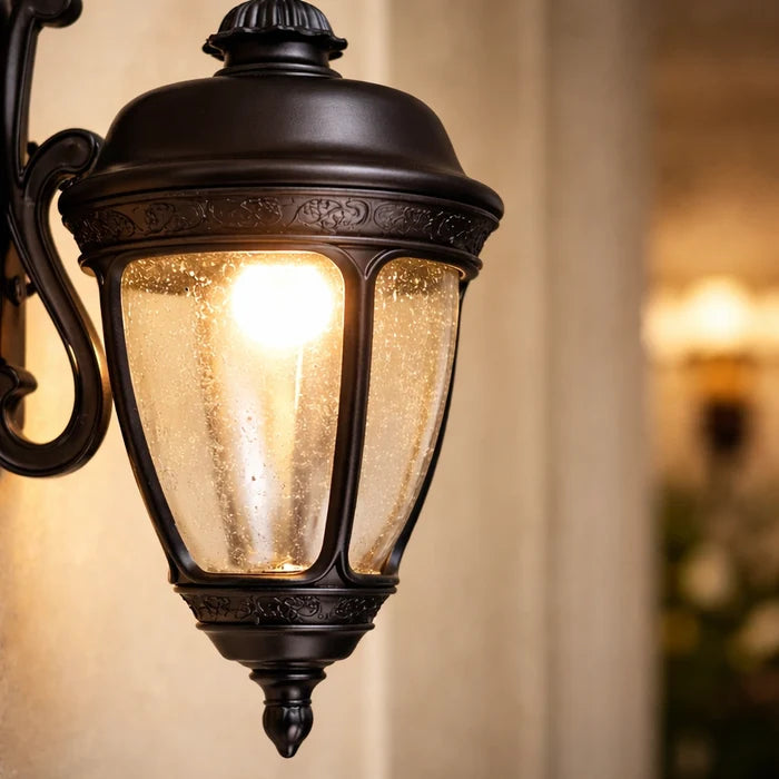 Scroll Arm Outdoor Wall Lantern Light