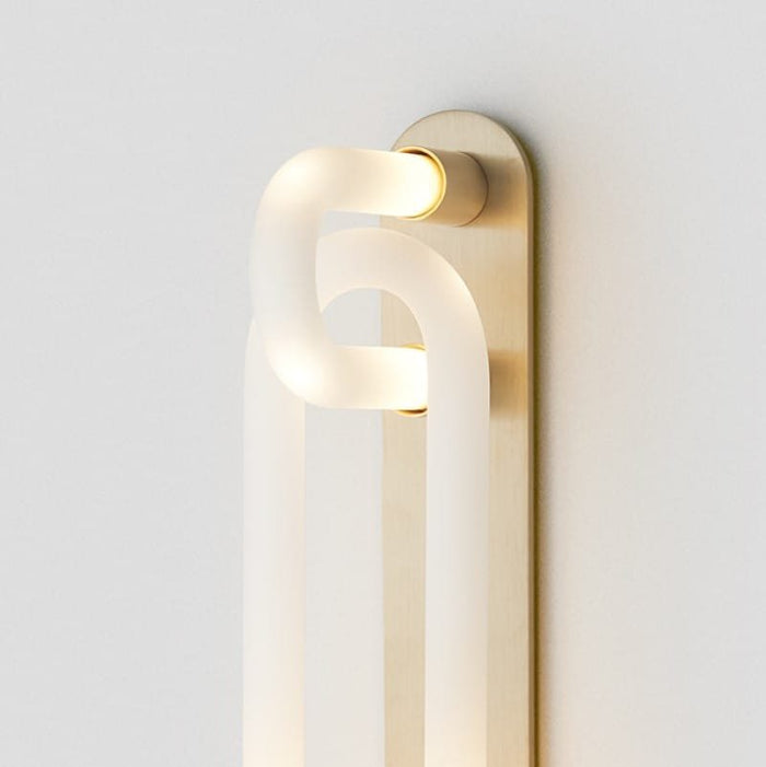 Sculpted Ties LED Wall Lamp