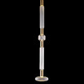 Sculptural Fluted Glass Column Pendant Light