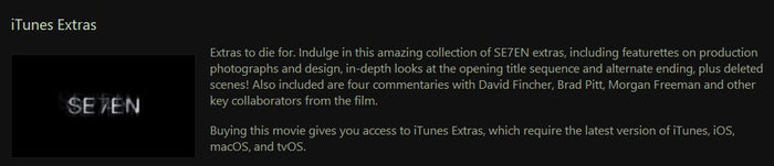 Se7en 4K Digital Code (1995) (Redeems in Movies Anywhere; 4K Vudu Fandango at Home & 4K iTunes Apple TV Transfer From Movies Anywhere)