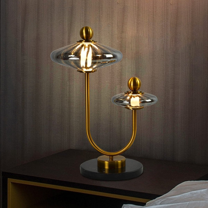 Secant Smoked Table Lamp