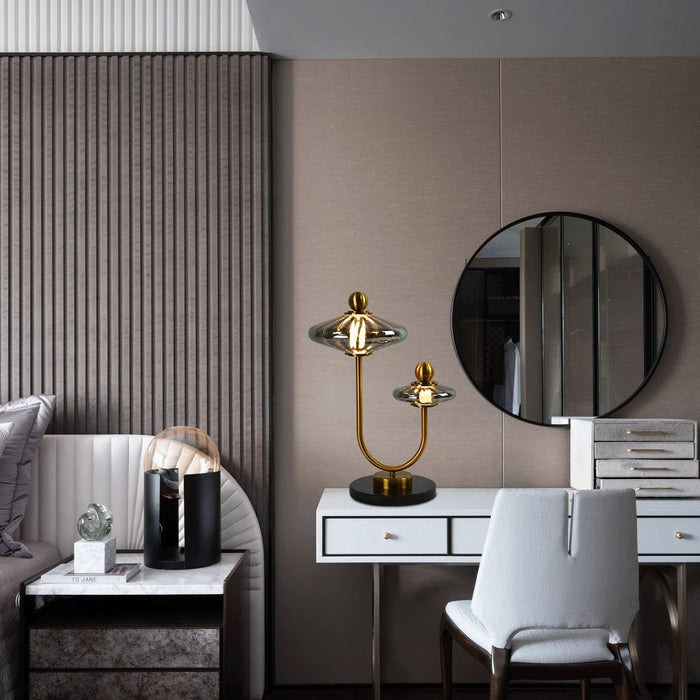 Secant Smoked Table Lamp