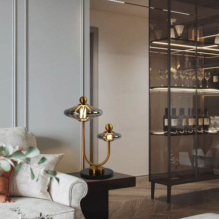Secant Smoked Table Lamp