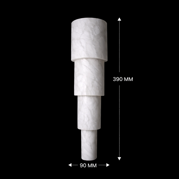 Serapha Tiered Marble Wall Light