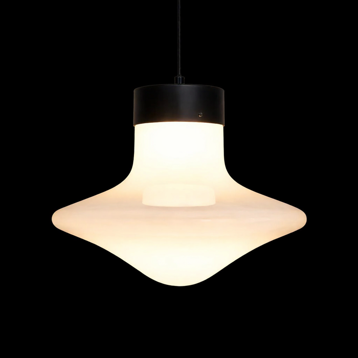 SerenBell Smoke Glass Pendant Light