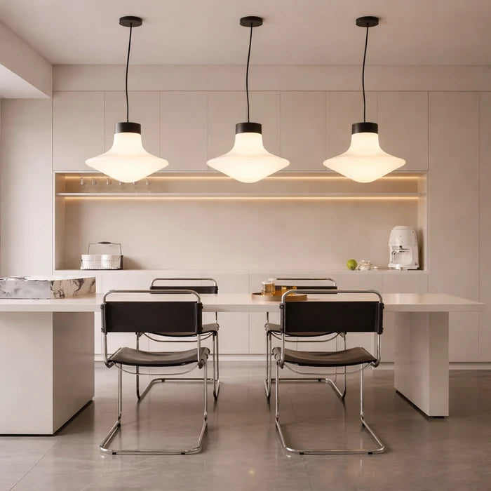 SerenBell Smoke Glass Pendant Light