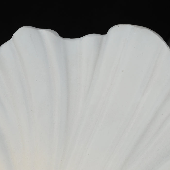 ShellAura White Resin Wall Light
