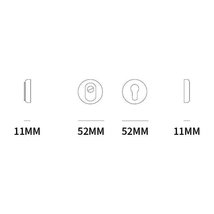 Shuffle Achterdeurset Toledo inox - Doika - Voordeurset - Shuffle - 8717727199338 - N1901550