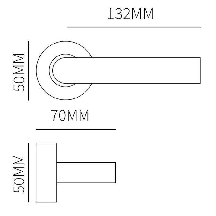 Shuffle Achterdeurset Toledo inox - Doika - Voordeurset - Shuffle - 8717727199338 - N1901550