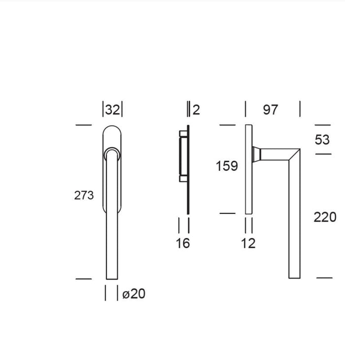 Shuffle SDG Toledo Dubbel PC69 Inox - Doika - Hefschuifdeurbeslag - Shuffle - 8717727182088 - 62072272