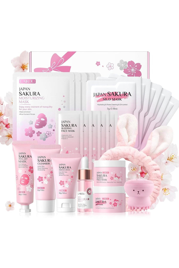 Skincare Set for Girls, 23pcs Travel-Friendly Daily Facial Skincare Routine, Hydrating