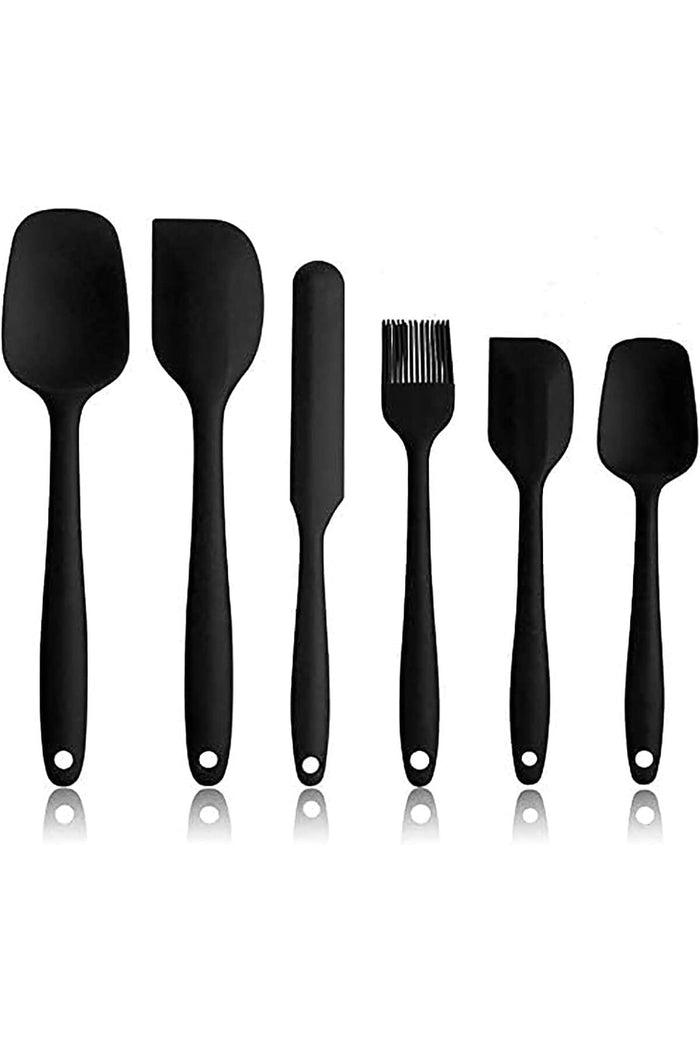 SKY-TOUCH Silicone Spatula Set - 6 Piece Non-Stick Rubber Spatula Set, Heat-Resistant Spatula Kitche