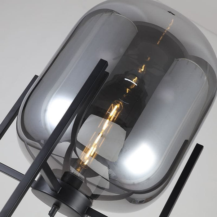 Slate Smoke Glass Table Lamp