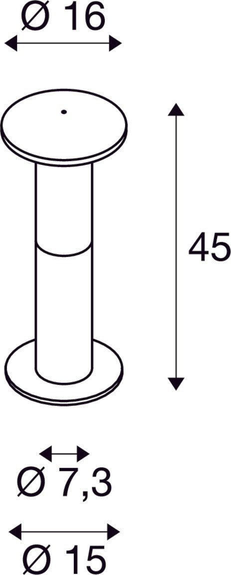 SLV Buitenlamp ALPA MUSHROOM 45 IP55 Antraciet - Doika - Buitenverlichting - SLV - 4024163119344 - 228935