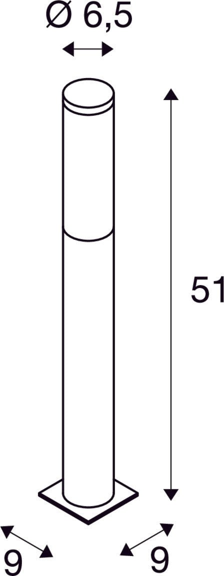SLV Buitenlamp BIG NAILS 50 IP44 Roestvrij Staal - Doika - Buitenverlichting - SLV - 4024163098373 - 229162