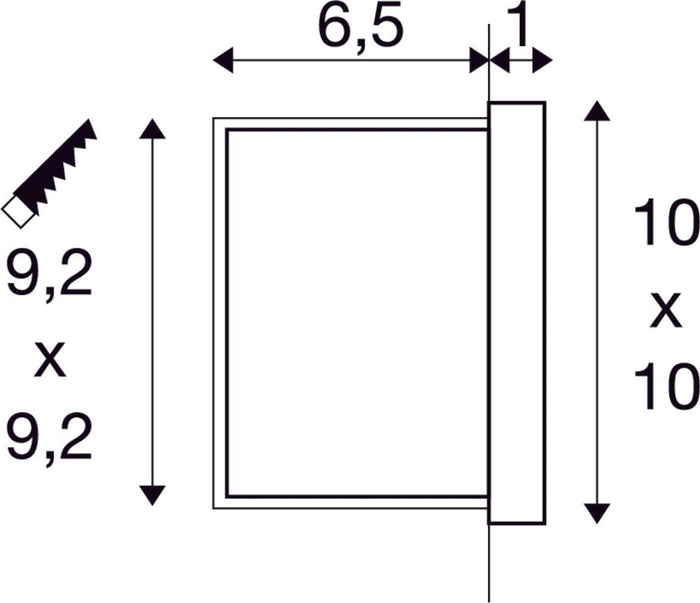 SLV Buitenlamp CONCRETO IP65 Grijs - 7x10x10 cm - Doika - Buitenverlichting - SLV - 4024163266338 - 1006407