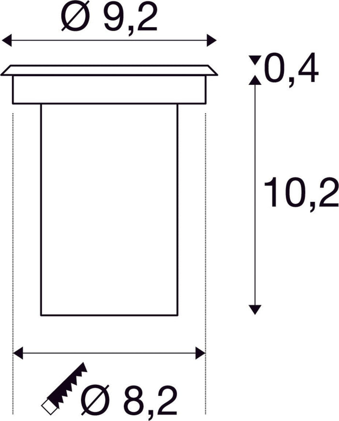 SLV Buitenlamp DASAR® 920 IP67 Edelstaal - Doika - Buitenverlichting - SLV - 4024163145503 - 233500
