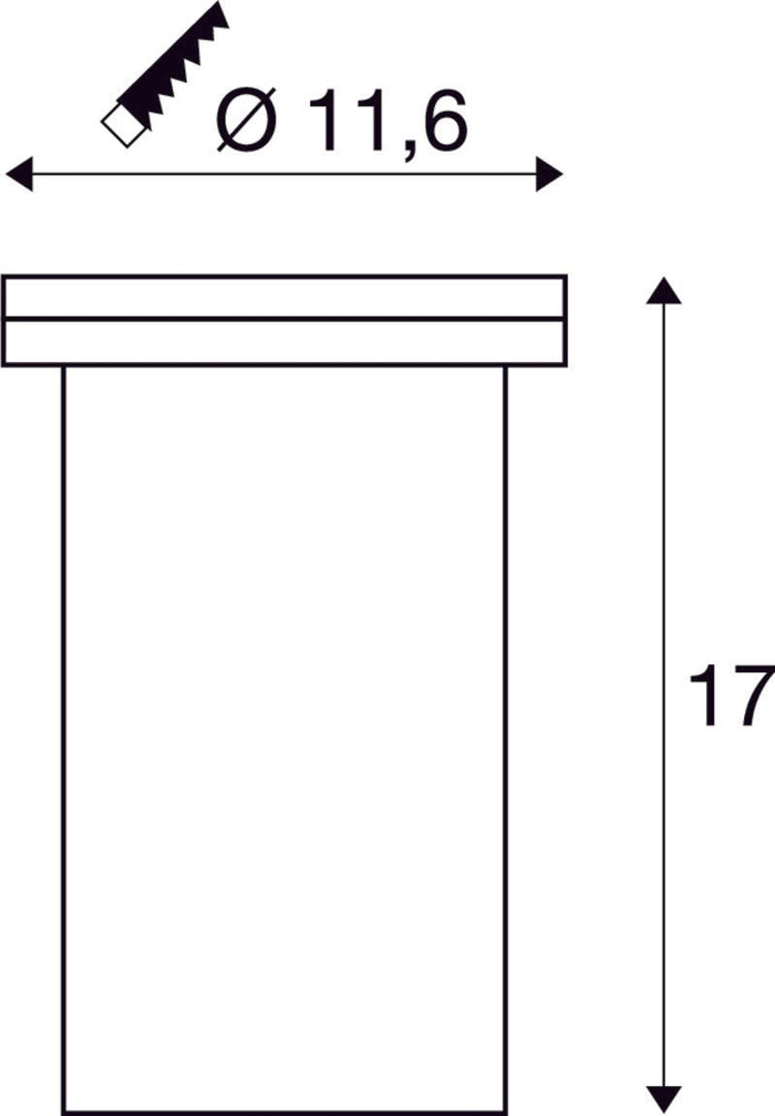 SLV Buitenlamp DASAR® EXACT 116 IP67 Roestvrij Staal - Doika - Buitenverlichting - SLV - 4024163124751 - 228430