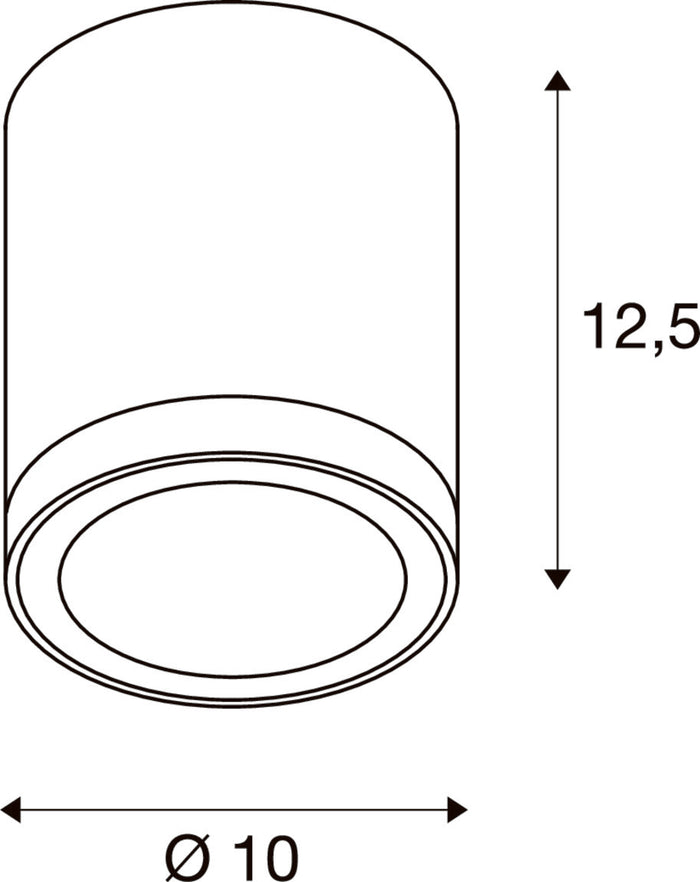 SLV Buitenlamp ENOLA ROUND M IP65 Antraciet