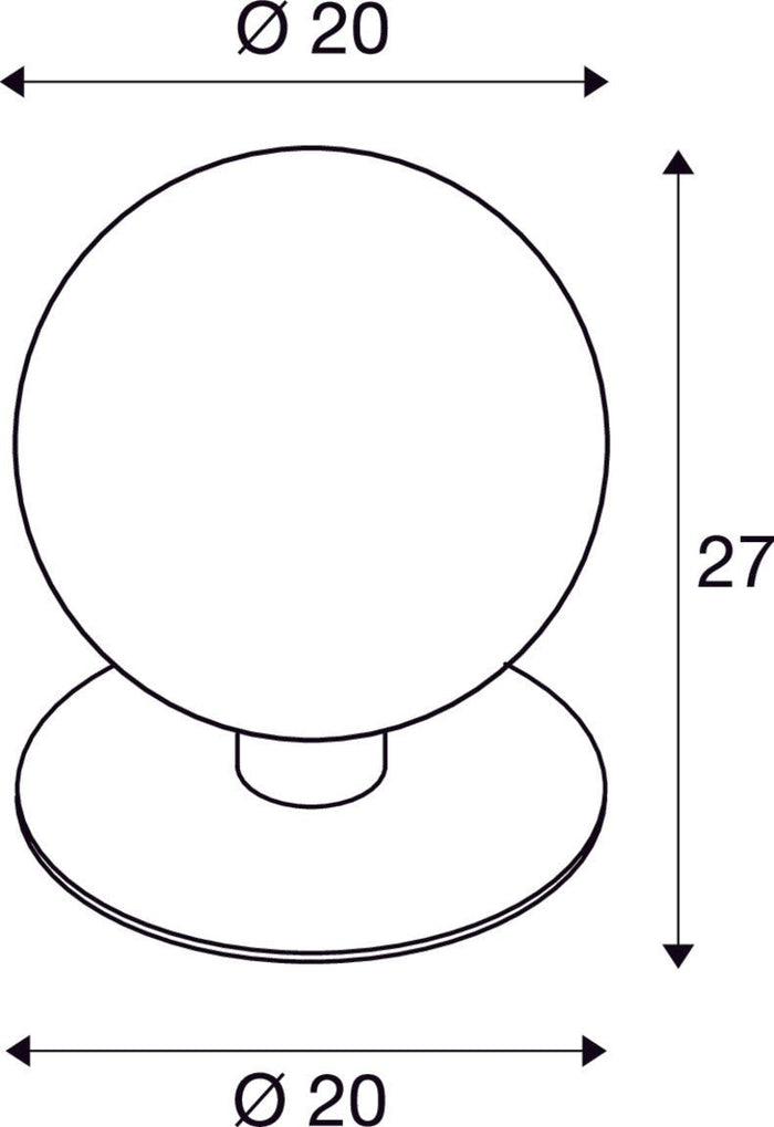 SLV Buitenlamp GLOO PURE 27 IP44 Antraciet - Doika - Buitenverlichting - SLV - 4024163222204 - 1001999