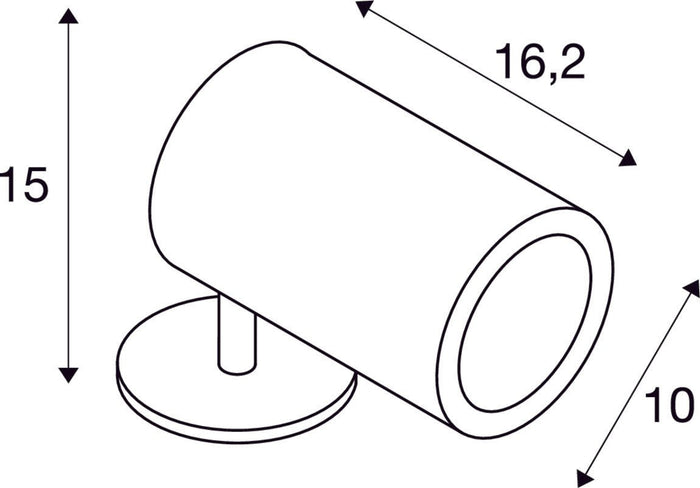 SLV Buitenlamp HELIA SPOT L IP66 Antraciet - Doika - Buitenverlichting - SLV - 4024163172905 - 228555