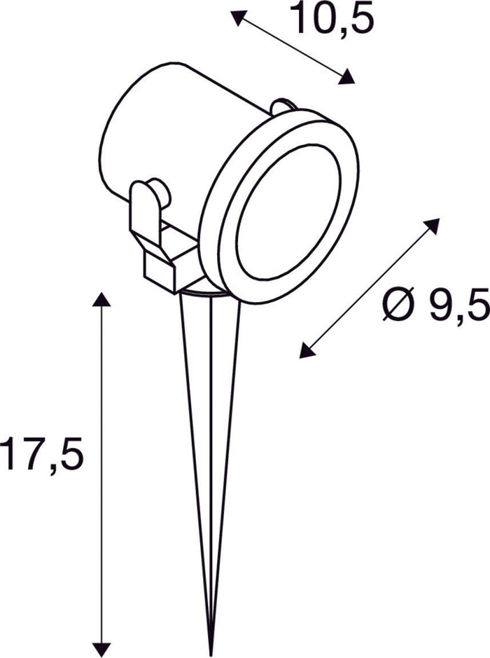 SLV Buitenlamp NAUTILUS 10 IP55 Roestvrij Staal - Doika - Buitenverlichting - SLV - 4024163137195 - 229740