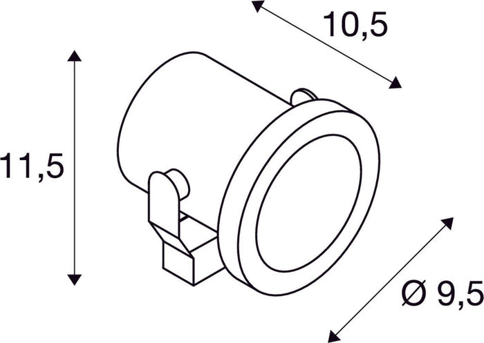 SLV Buitenlamp NAUTILUS 10 SPOT LED IP55 Roestvrij Staal - Doika - Buitenverlichting - SLV - 4024163221931 - 1001962