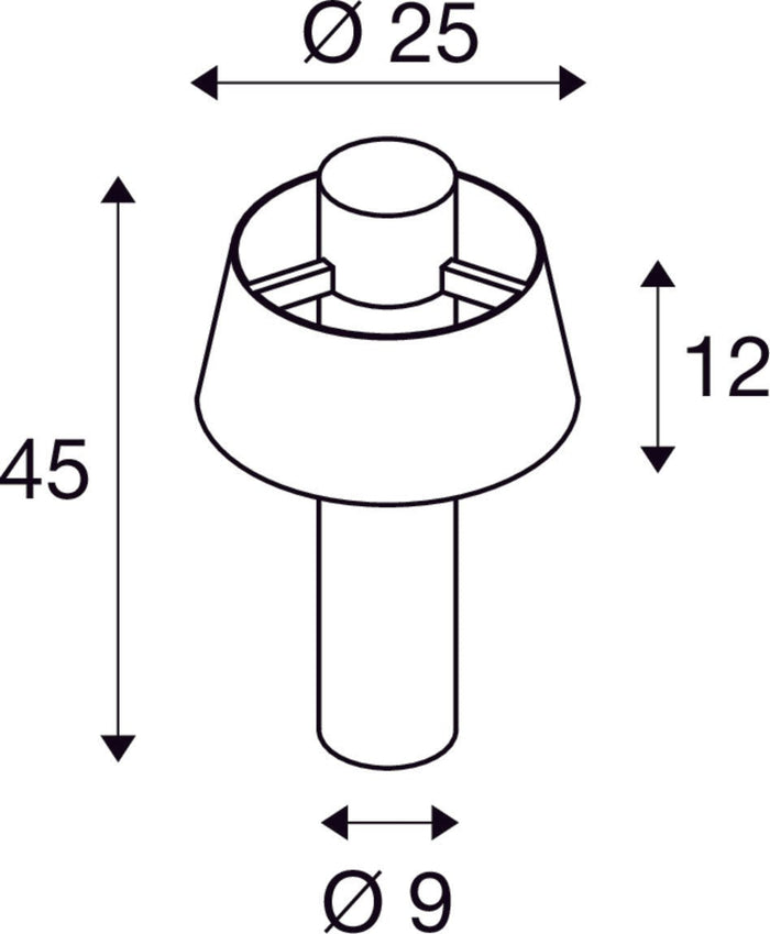 SLV Buitenlamp PHOTONI 45 IP65 Zwart - Doika - Buitenverlichting - SLV - 4024163280945 - 1007587
