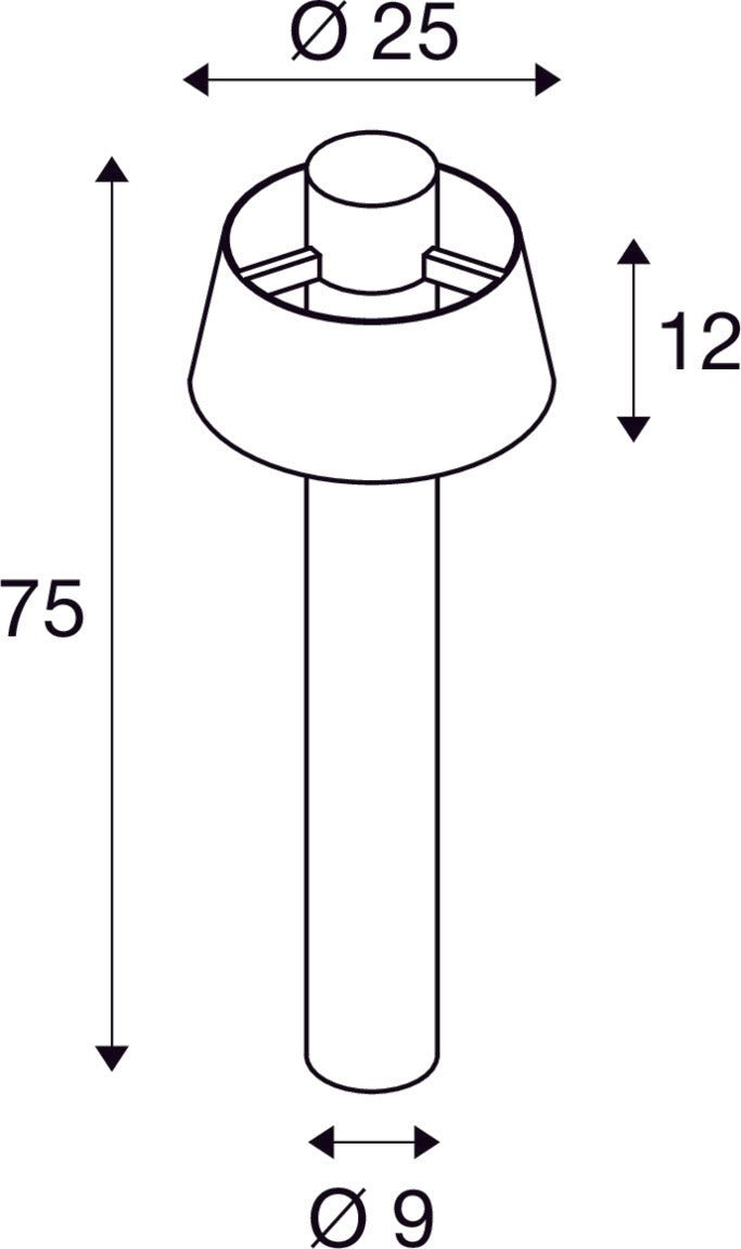 SLV Buitenlamp PHOTONI 75 IP65 Roest - Doika - Buitenverlichting - SLV - 4024163281010 - 1007580