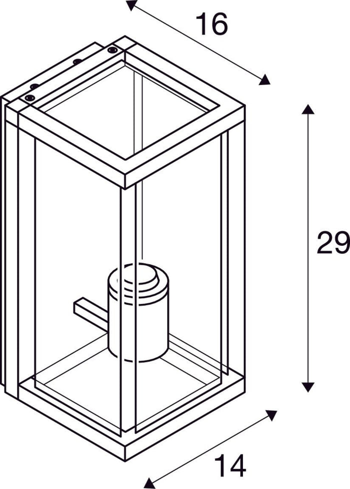SLV Buitenlamp QUADRULO IP44 Antraciet - Doika - Buitenverlichting - SLV - 4024163226769 - 1002403
