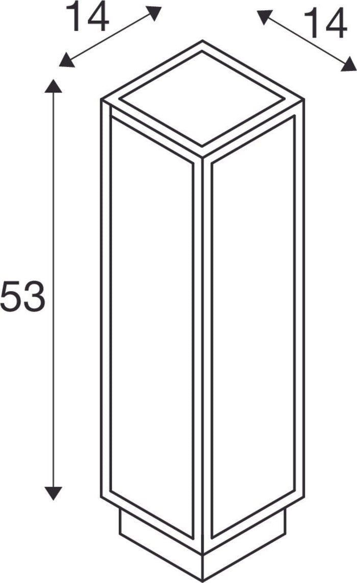 SLV Buitenlamp QUADRULO IP55 Antraciet - Doika - Buitenverlichting - SLV - 4024163256926 - 1005442