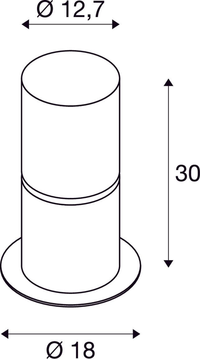 SLV Buitenlamp ROX ACRYL 30 IP65 Roestvrij Staal - Doika - Buitenverlichting - SLV - 4024163199728 - 1001488