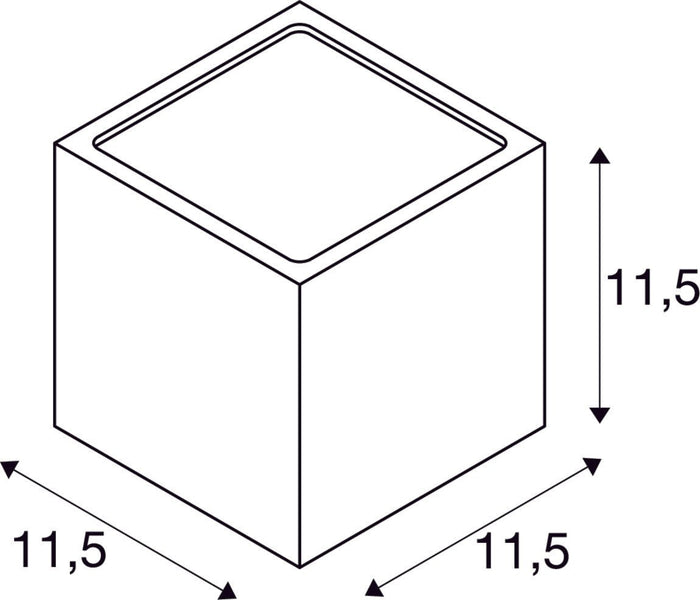 SLV Buitenlamp SITRA CUBE IP44 Antraciet - Doika - Buitenverlichting - SLV - 4024163112512 - 232535